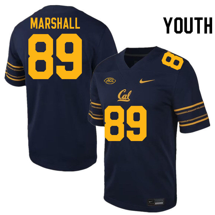 Youth #89 Ben Marshall California Golden Bears ACC Conference College Football Jerseys Stitched Sale